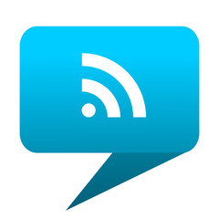 Rss blue bubble icon