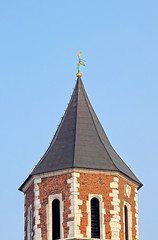 Dome of the Royal Archcathedral Basilica of Saints Stanislaus and Wenceslaus on the Wawel Hill, Krakow, Poland