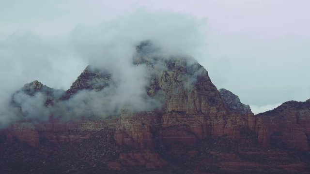 Mountain Fractostratus Cloud