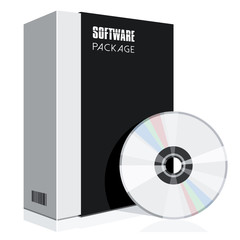 Black software box