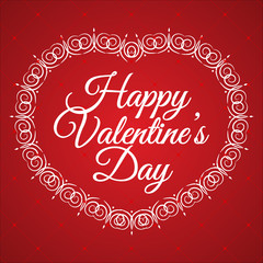 Happy valentines day. Vector illustration.