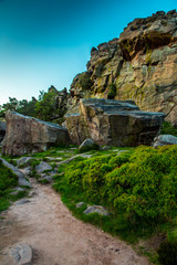 The Roaches at sunset, Peak district national park, UK