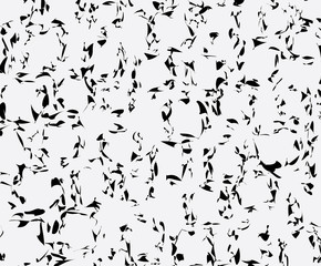 Fototapeta na wymiar Black and white random messy distorted shapes vector illustration 
