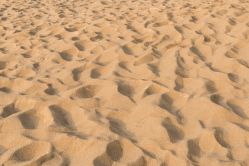 texture of sand pattern on a beach in the summer at Phuket, Thai