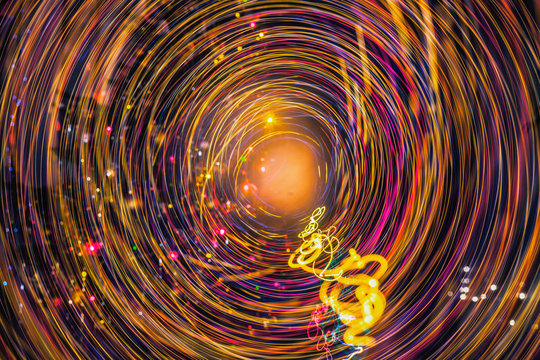 Colorful light tornado - Powered by Adobe
