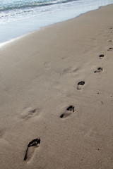 Footsteps on the sand