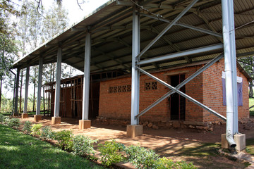 Ntarama Church turned into genocide memorial, Kigali District, Rwanda, East Africa