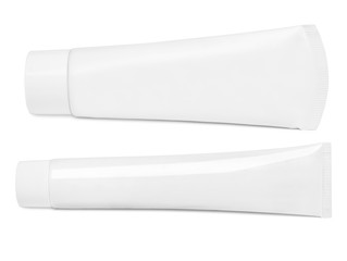 white plastic tube without labels