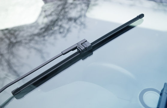 wiper on a car glass

