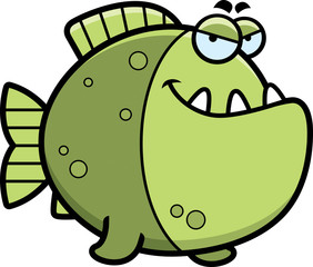 Sly Cartoon Piranha