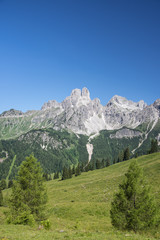 Fototapeta na wymiar Austrian mountain landscape in the province of Salzburg, Austria