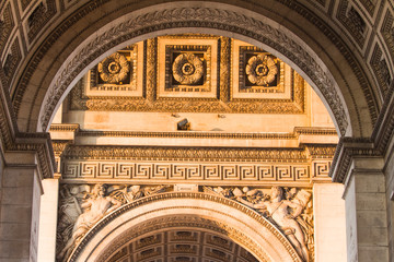Obraz premium The Triumphal Arch ,Paris,France.