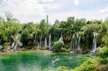 Kravice waterfalls on the Trebizat river in Bosnia and Herzegovina