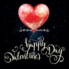 Valentines day illustration card background happy Valentine's da