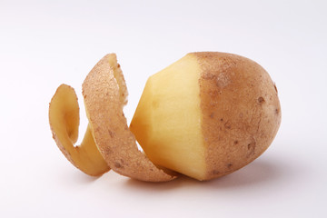 Peeled potato