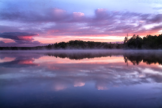 Fog On Hagerman Lake