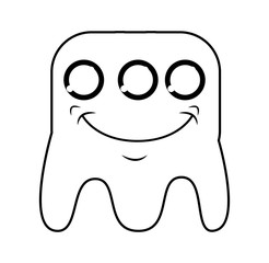 monster comic character icon vector illustration design