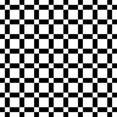 Fototapeta premium Abstract geometric seamless pattern with squares. Simple black and white background.Vector illustration. Monochrome classic design.