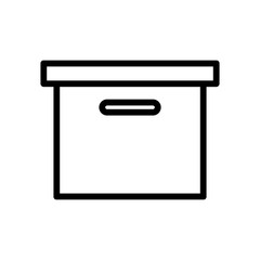 Archive box storage symbol icon.