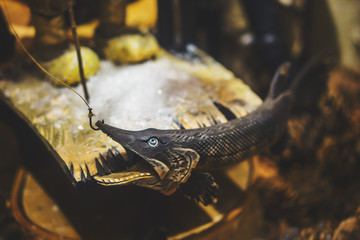 decorative pike from wood