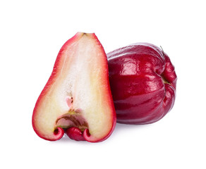 Fresh Rose apple isolated on the white background