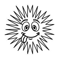 bacterium comic character icon vector illustration design