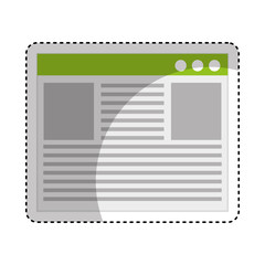 template webpage isolated icon vector illustration design