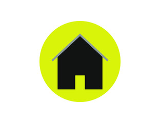 Vector home silhouette building icon