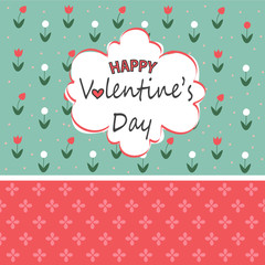Fototapeta na wymiar Valentine's Day card