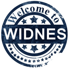 Widnes stamp on white background