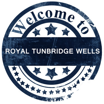 Royal Tunbridge Wells Stamp On White Background