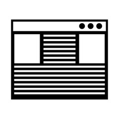 template webpage isolated icon vector illustration design