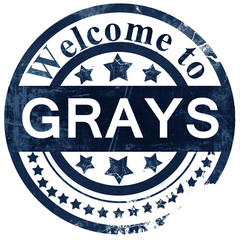Grays stamp on white background