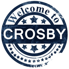 Crosby stamp on white background