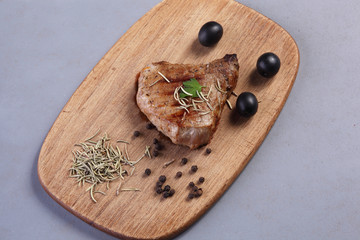 A piece of fried meat