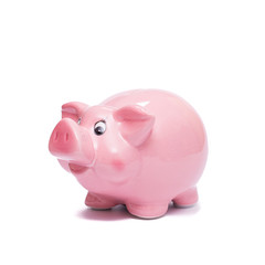 Rosa Sparschwein als Sparbüchse