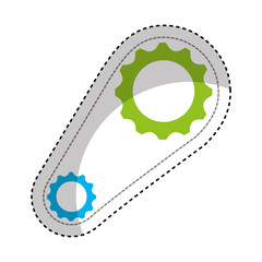 gears machine isolated icon vector illustration design