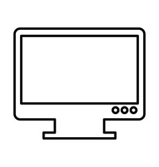 computer desktop isolated icon vector illustration design