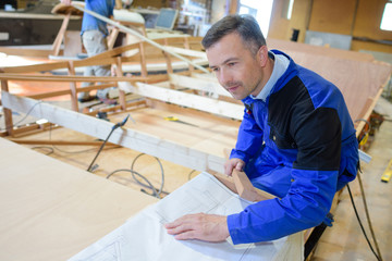 boat construction on progress