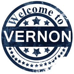 vernon stamp on white background