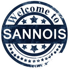 sannois stamp on white background