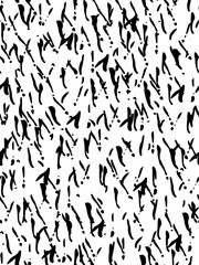 Seamless pattern in white and black colors. Ink and brush. Hand drawn. Vector illustration.