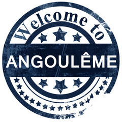 angouleme stamp on white background