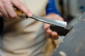 sanding and chipping