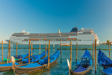 Cruise liner in Venice, Italy