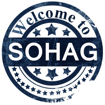 sohag stamp on white background