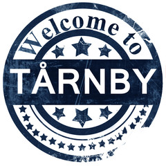 Tarnby stamp on white background