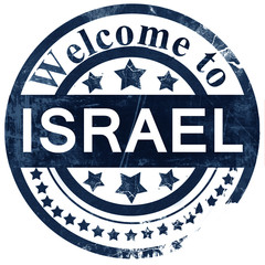 Israel stamp on white background