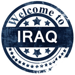 Iraq stamp on white background
