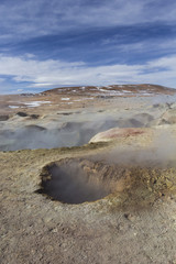 Geyser (geothermal area) Sol de Manana in Eduardo Avaroa Nationa